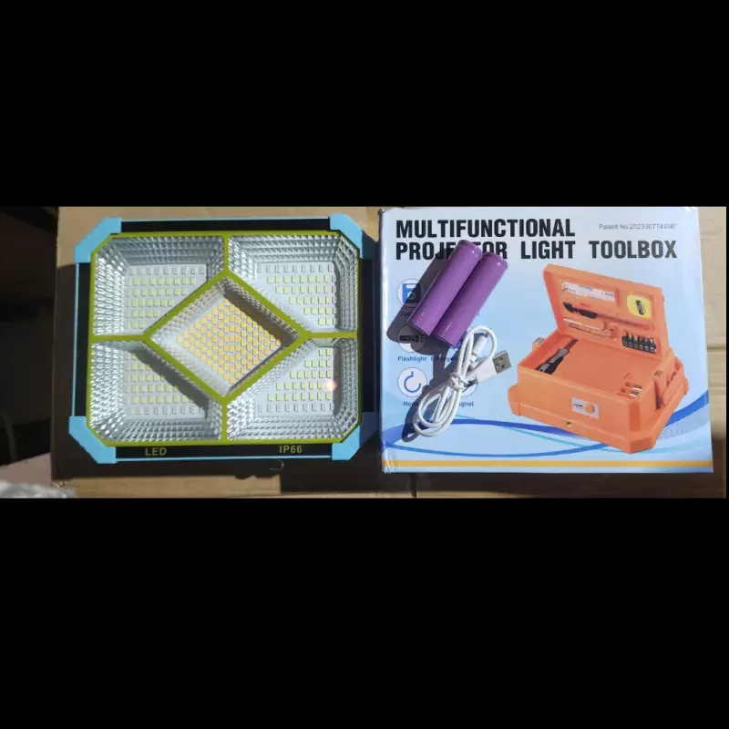 🌟PROYECTOR O LAMPARA SOLAR + HERRAMIENTA