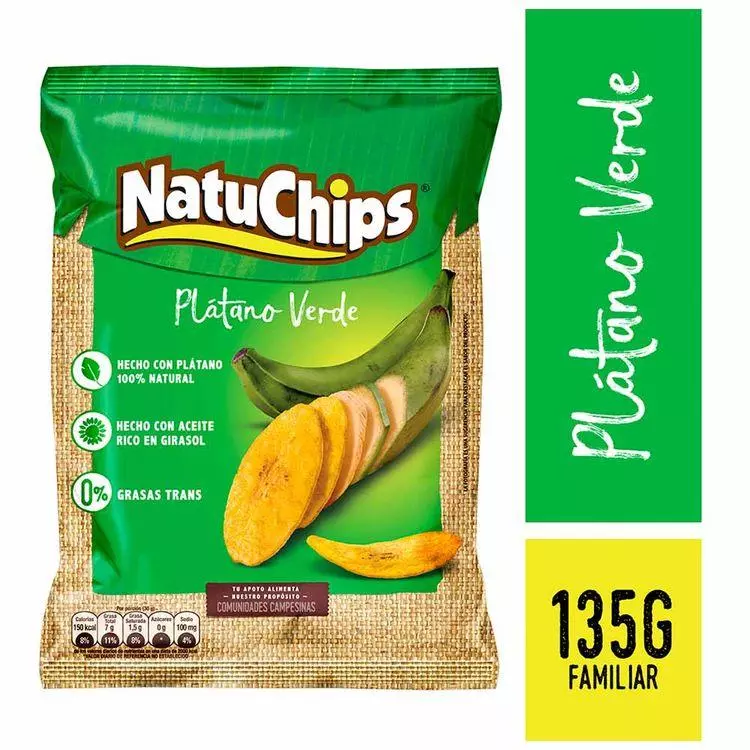 NatuchipS platano verde 135g