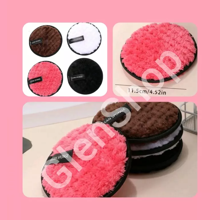 Esponjas redondas de limpieza facial