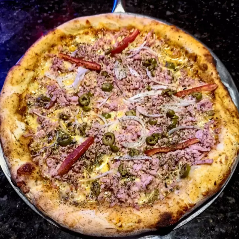 Pizza de Presunto (Forno elétrico)