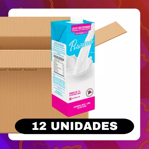 Bulto Purísima Leche Descremada 1l