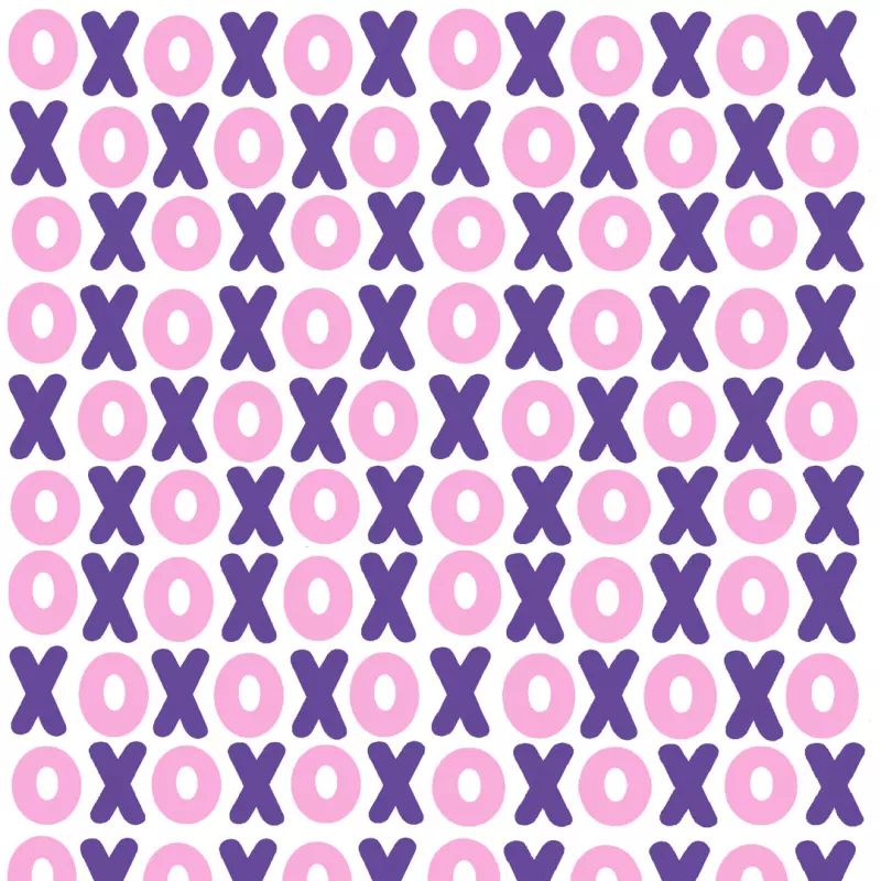 019 PAPEL DE REGALO XOXO MORADO
