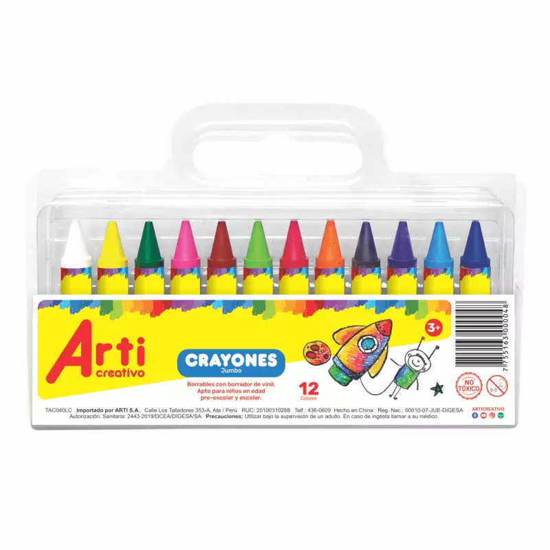 CRAYONES JUMBO x 12