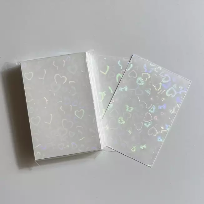 Sleeves blancas holográficas