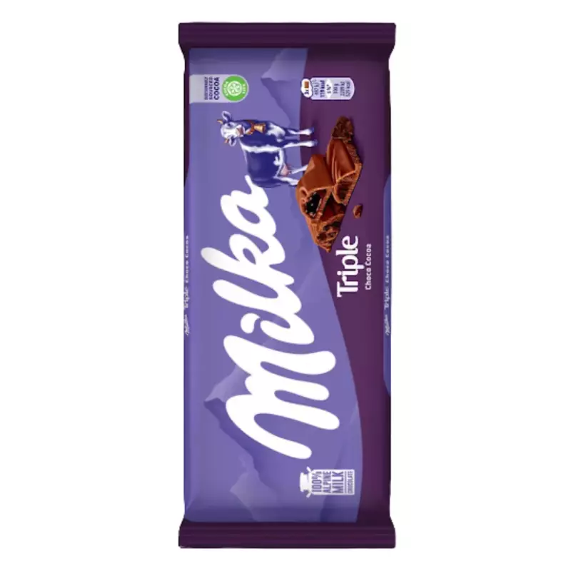 CHOCOLATE MILKA TRIPLE CHOCO 100GR