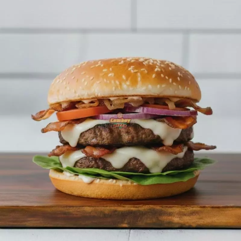 Hamburguesa Doble Carne Sencilla