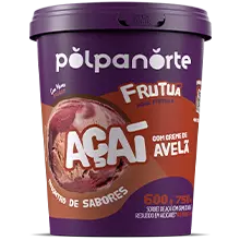AÇAÍ C/ CREME AVELÃ FRUTUÁ 600G