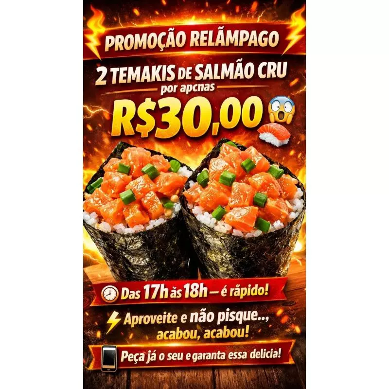 2 TEMAKI SALMÃO CRU