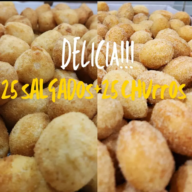 Salgados+ churros