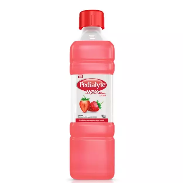 PEDIALYTE MAX ZINC 60 FRESA 500ML