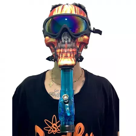 Máscara Bong Caveira C/ Óculos Refle