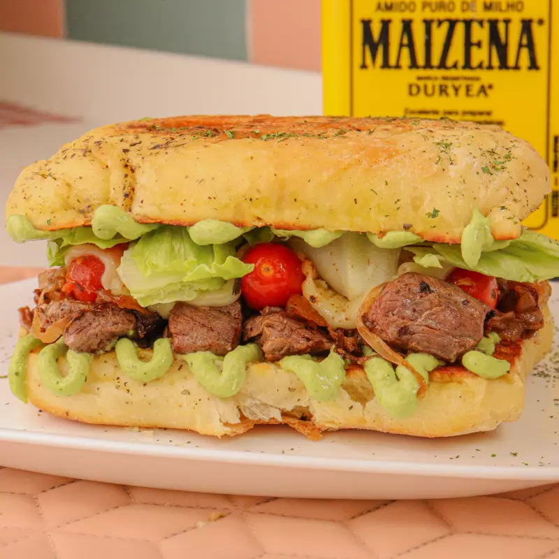 SANDUÍCHE BIG FILÉ NO PÃO FOCACCIA