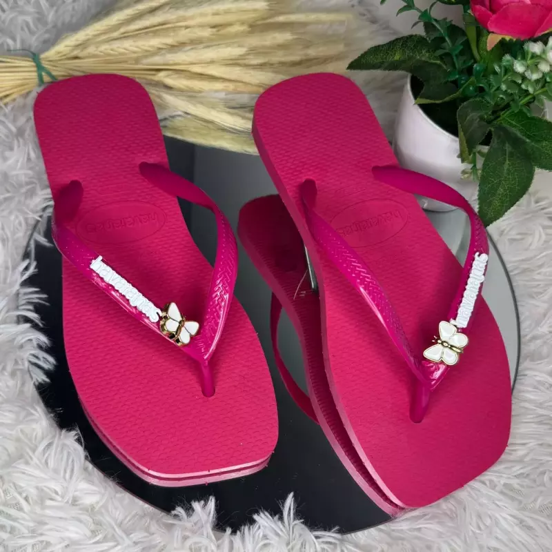 Fem ping borboleta pink