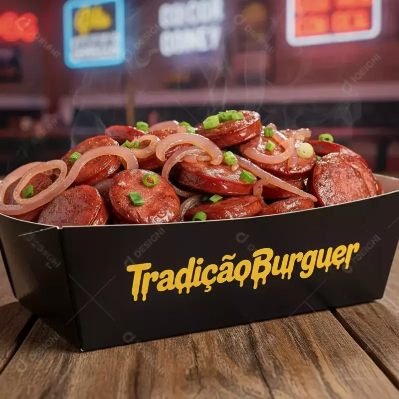 Porção Calabresa m cebola 500 gramas