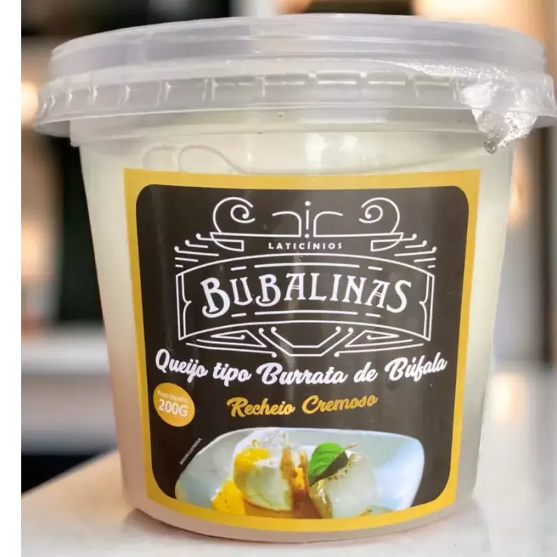 Queijo tipo burrata de búfala