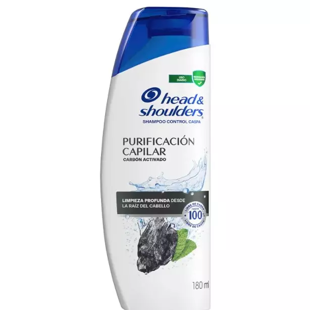 shamp. head y shoulders carbón 375ml