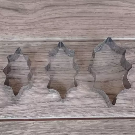 Cortador de acero inoxi hojas navida