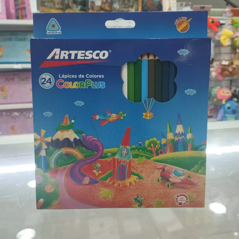 Lápices de colores de 24 artesco