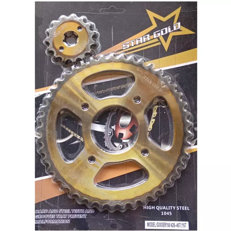 SET SPROCKET GIXXER 150 45T15T PQ
