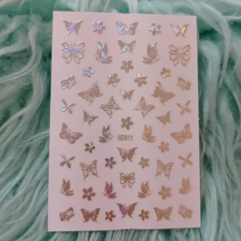 Calcomanía plateada (HD011)