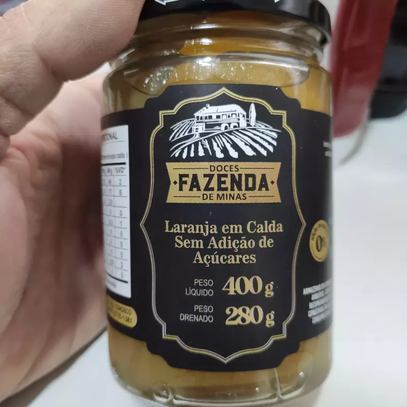 Doce de laranja em calda ZERO açúcar