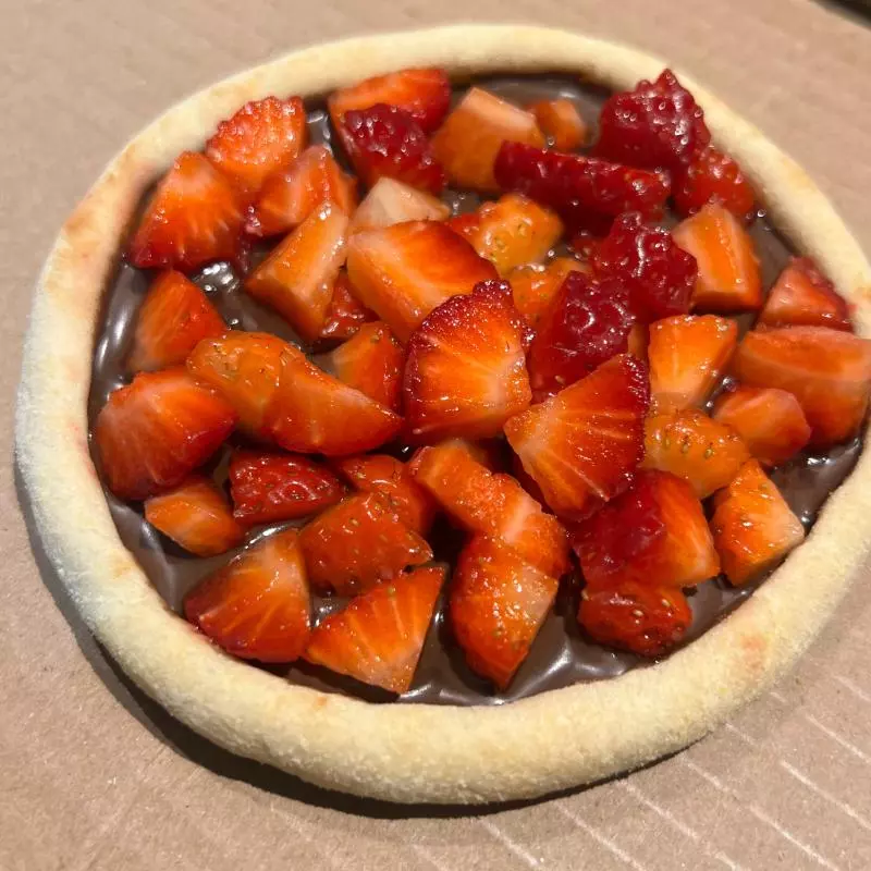Chocolate ao leite com morango