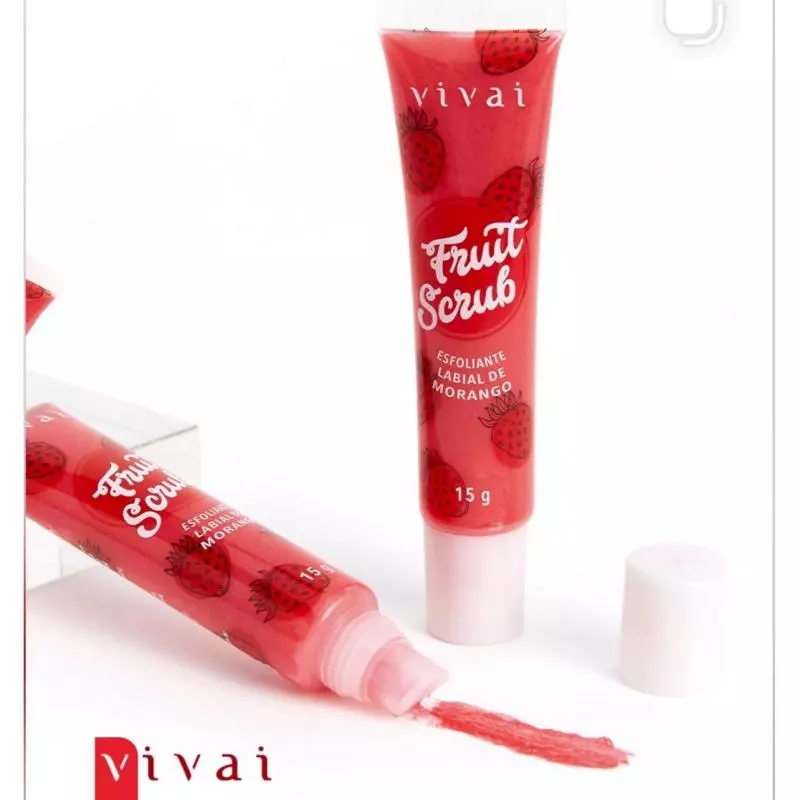 Esfoliante labial morango vivai