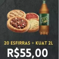 Combo 20 esfirras + kuat