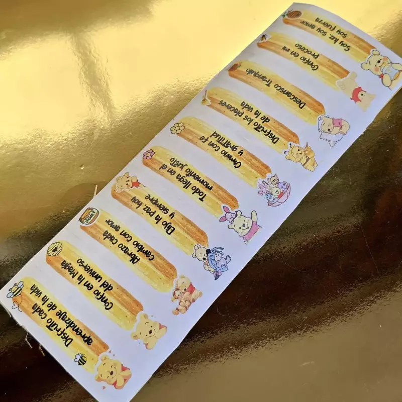 Sticker dtf uv x10 winnipooh