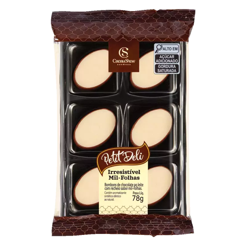 Bombons Petit Deli Mil-Folhas 78g
