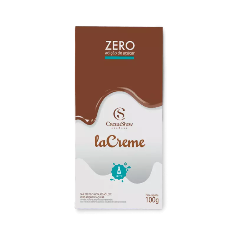Tab lacreme ao leit zero açúcar 100g