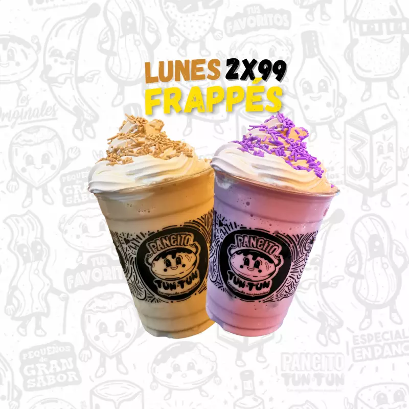 LUNES 2 FRAPPÉS X $99