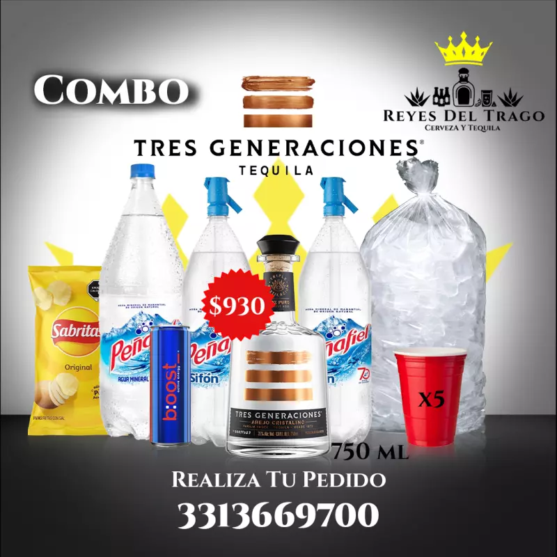 COMBO TRES GENERACIONES CRISTALINO