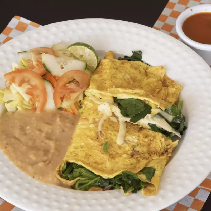 OMELET CON ESPINACAS