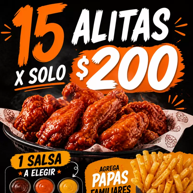 15 alitas