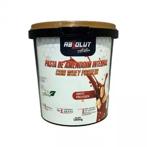 Pasta de Amendoim Integral Shot Protein 1kg