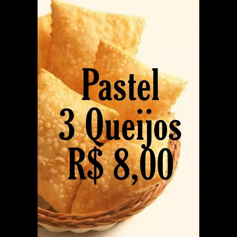 Pastel 3 queijo