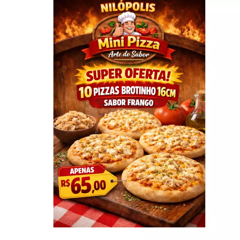 10 BROTINHO FRANGO 16 CM