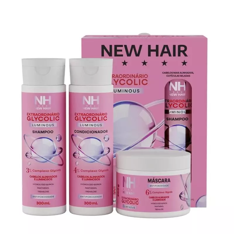 Kit New Hair Extraordinário Glycolic