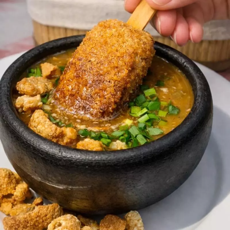 Caldo quentinho com picolé costela