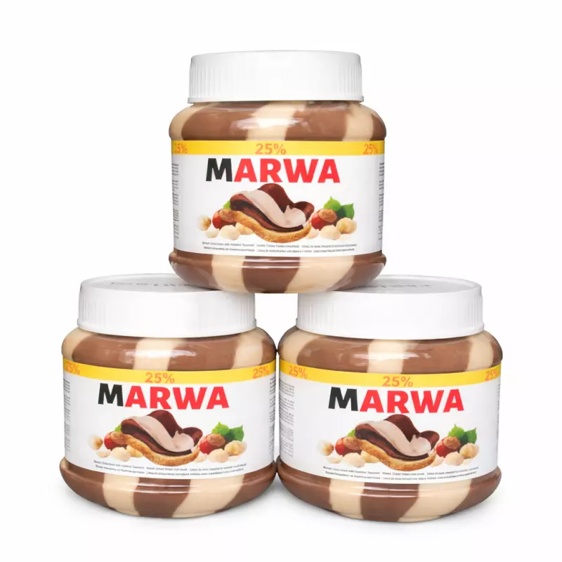 Nutella de chocolate blanco y negro