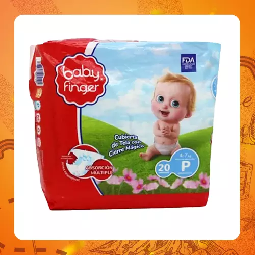 Media Docena Baby Finger Pañales P