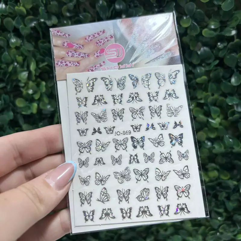 Cartela Adesivo Borboletas N•869