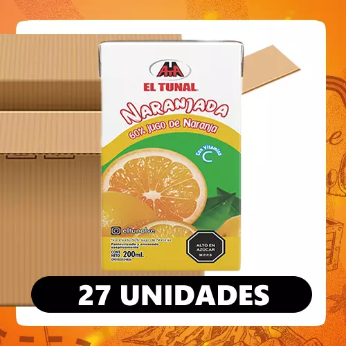 Bulto Tunal Naranjada 200ml