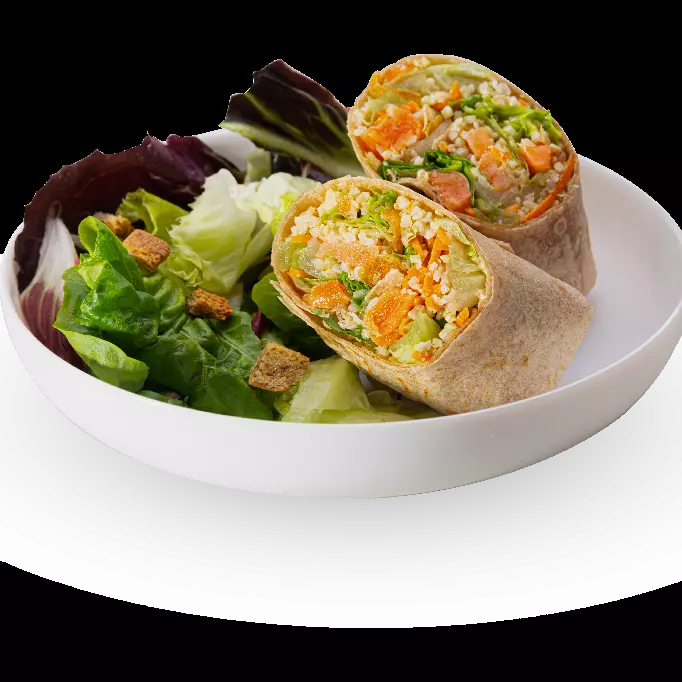Poke Salmon Wrap