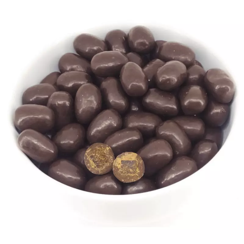 Drágeas de banana chocolate liso 70% 100 gr