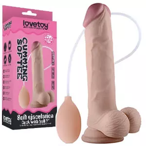 SOFT EYACULATION COCK 9"