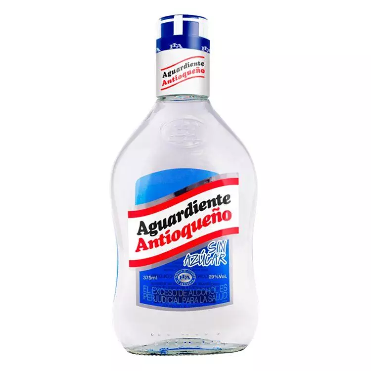 Aguardiente antioqueño azul media x 375ml