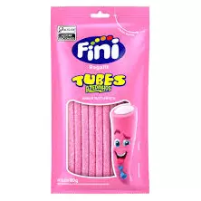 Bala Fini tubes rosa azedinha 80g
