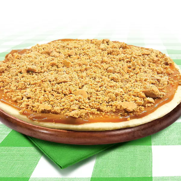 PIZZA PAÇOCA COM DOCE DE LEITE